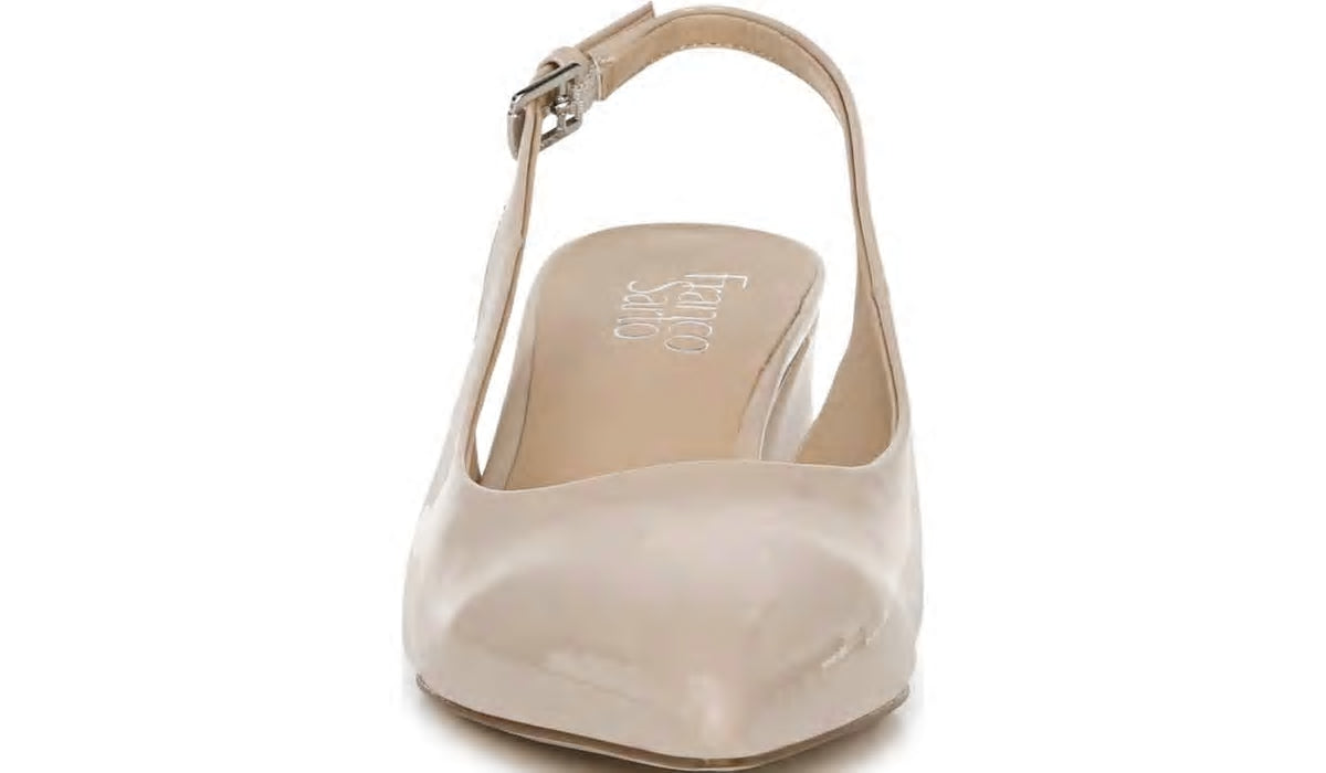 Franco Racer Slingback Pump - Nude Patent Faux Leather