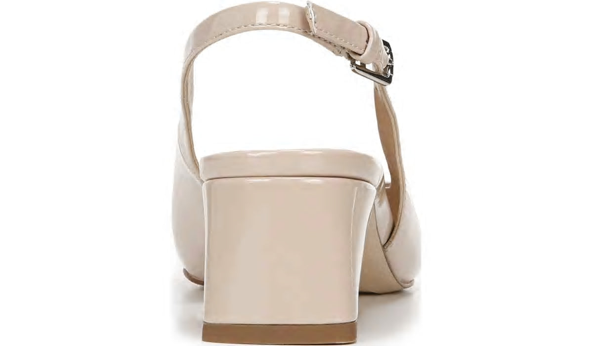 Franco Racer Slingback Pump - Nude Patent Faux Leather