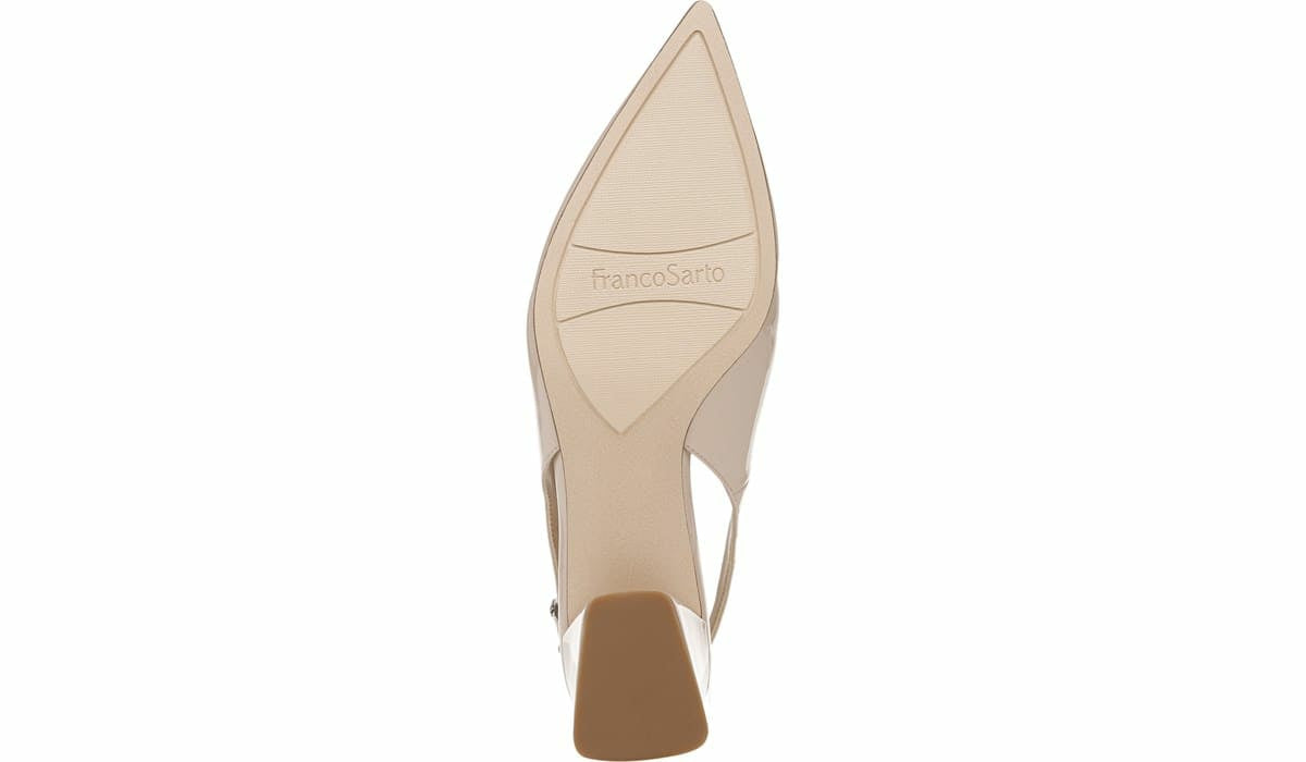 Franco Racer Slingback Pump - Nude Patent Faux Leather