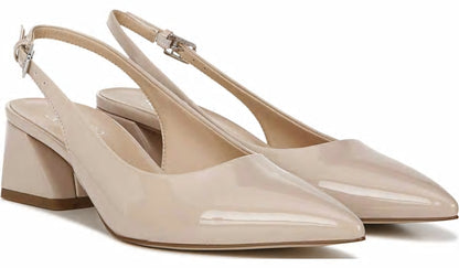 Franco Racer Slingback Pump - Nude Patent Faux Leather