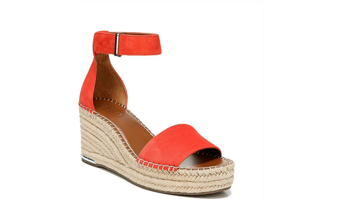 Franco Clemens Espadrille Wedge Sandal - Tangel Suede