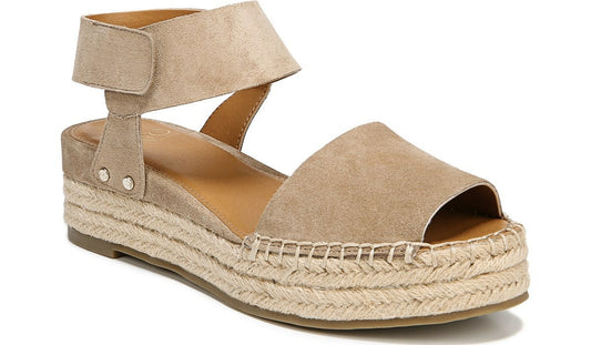 Sarto Oak Espadrille Sandal - Dark Sand Suede