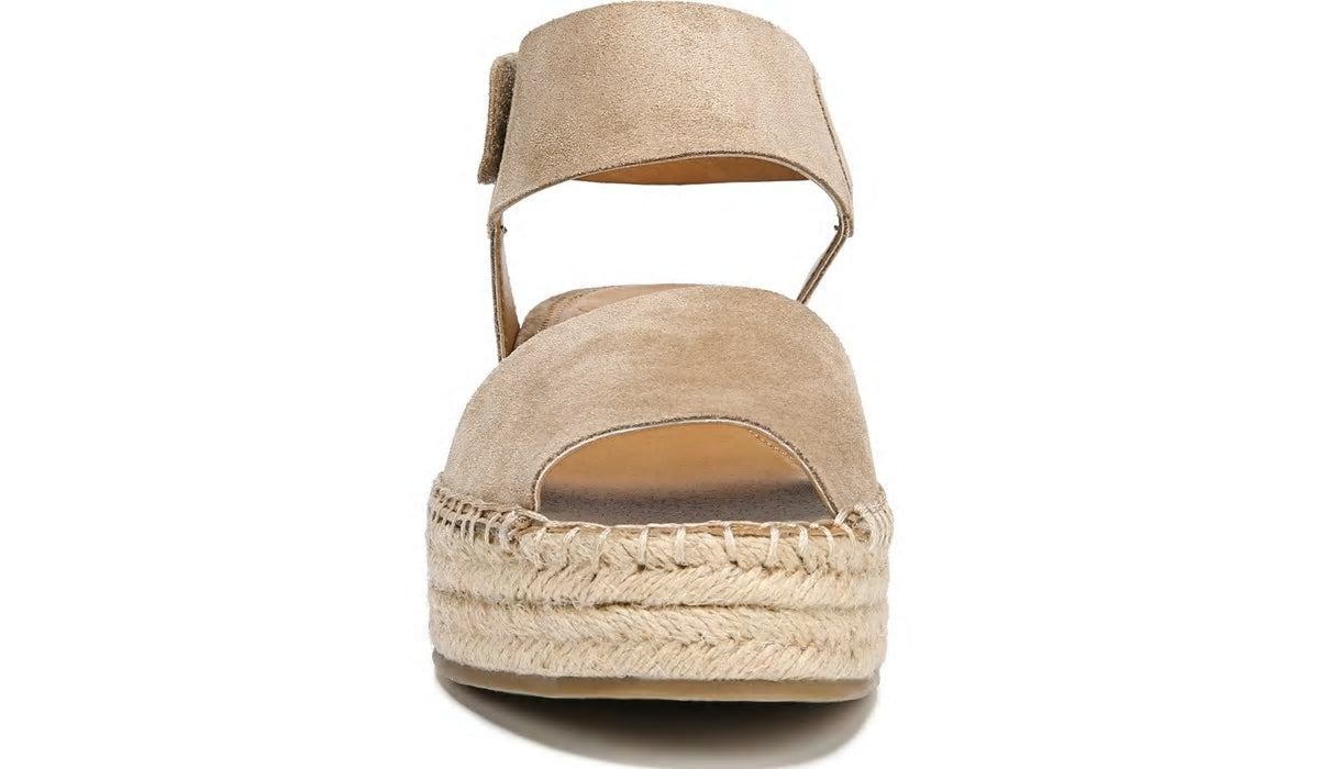 Sarto Oak Espadrille Sandal - Dark Sand Suede