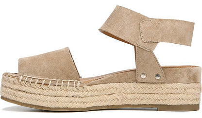 Sarto Oak Espadrille Sandal - Dark Sand Suede