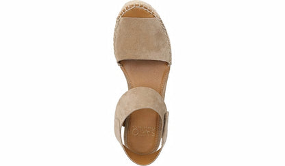 Sarto Oak Espadrille Sandal - Dark Sand Suede