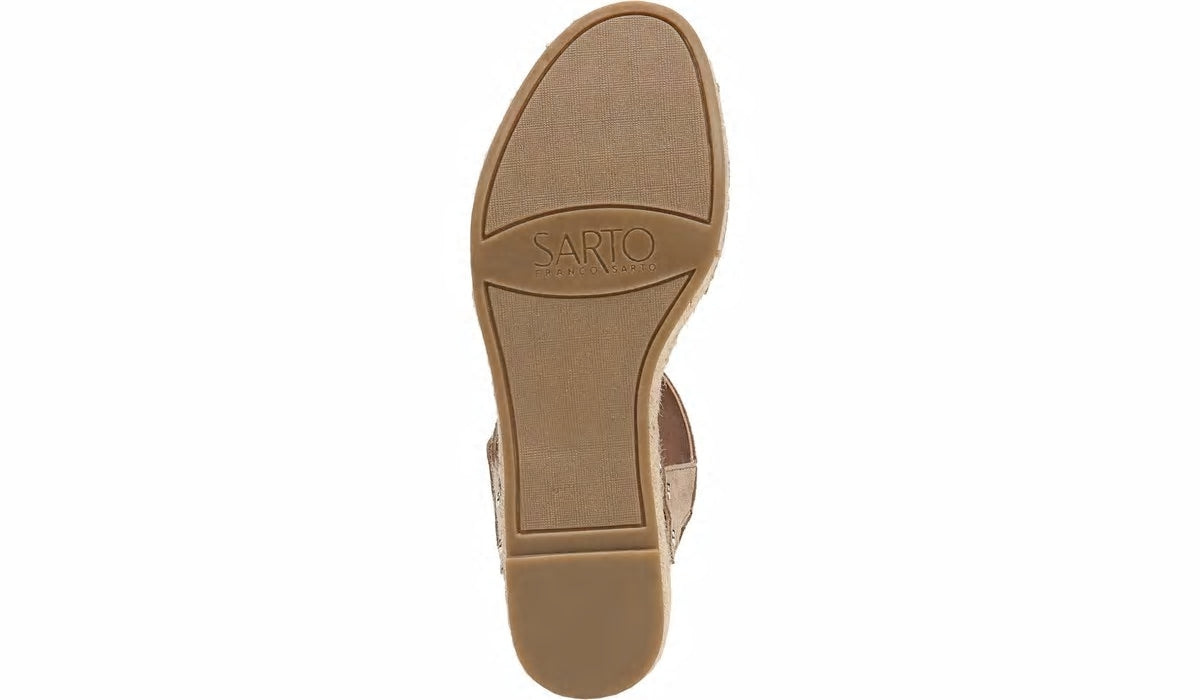 Sarto Oak Espadrille Sandal - Dark Sand Suede