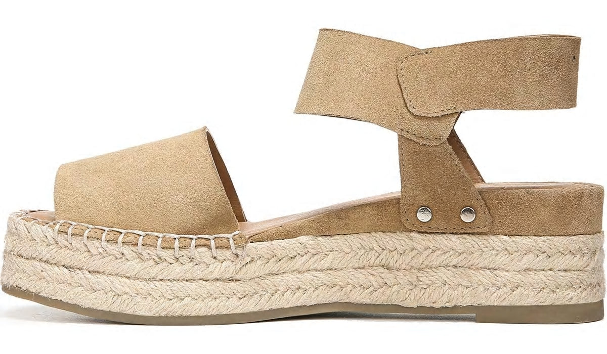 Sarto Oak Espadrille Sandal - Toasted Barley Suede