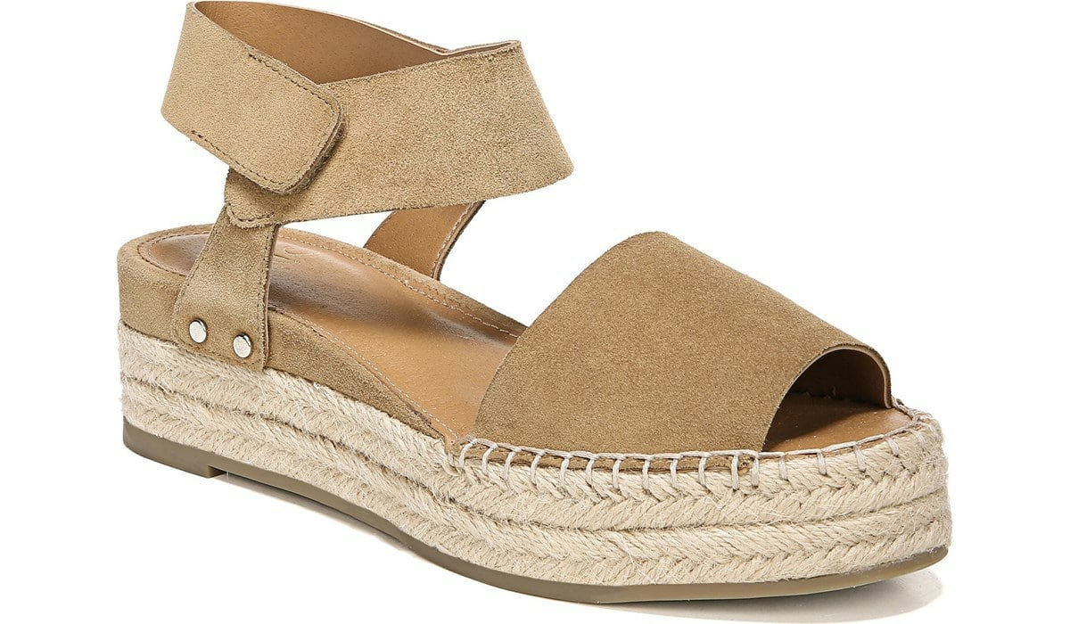 Sarto Oak Espadrille Sandal - Toasted Barley Suede