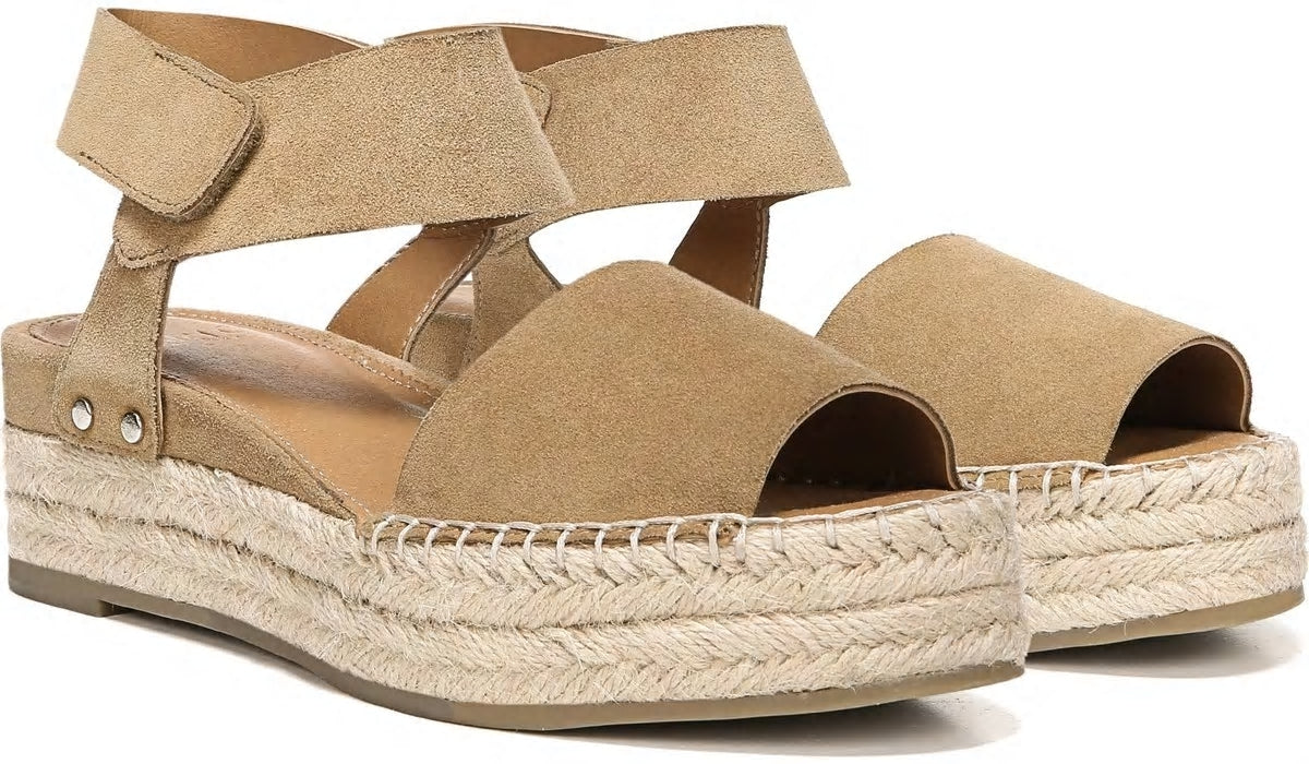 Sarto Oak Espadrille Sandal - Toasted Barley Suede