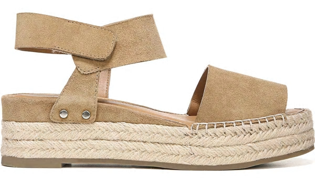 Sarto Oak Espadrille Sandal - Toasted Barley Suede