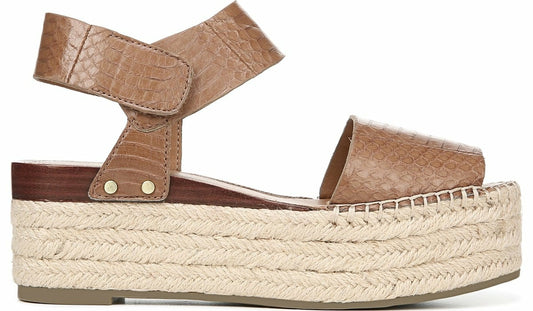 Sarto Leo 2 Espadrille Wedge Sandal - Saddle Snake Print Leather