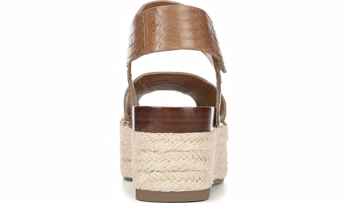 Sarto Leo 2 Espadrille Wedge Sandal - Saddle Snake Print Leather