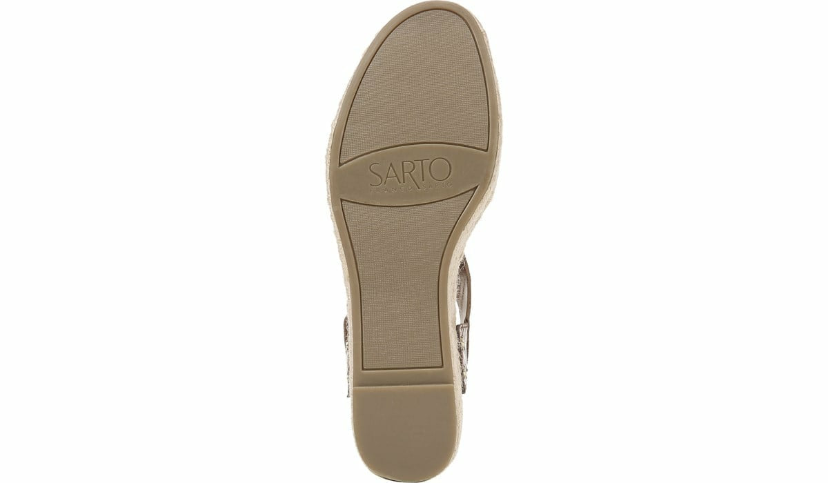 Sarto Leo 2 Espadrille Wedge Sandal - Saddle Snake Print Leather