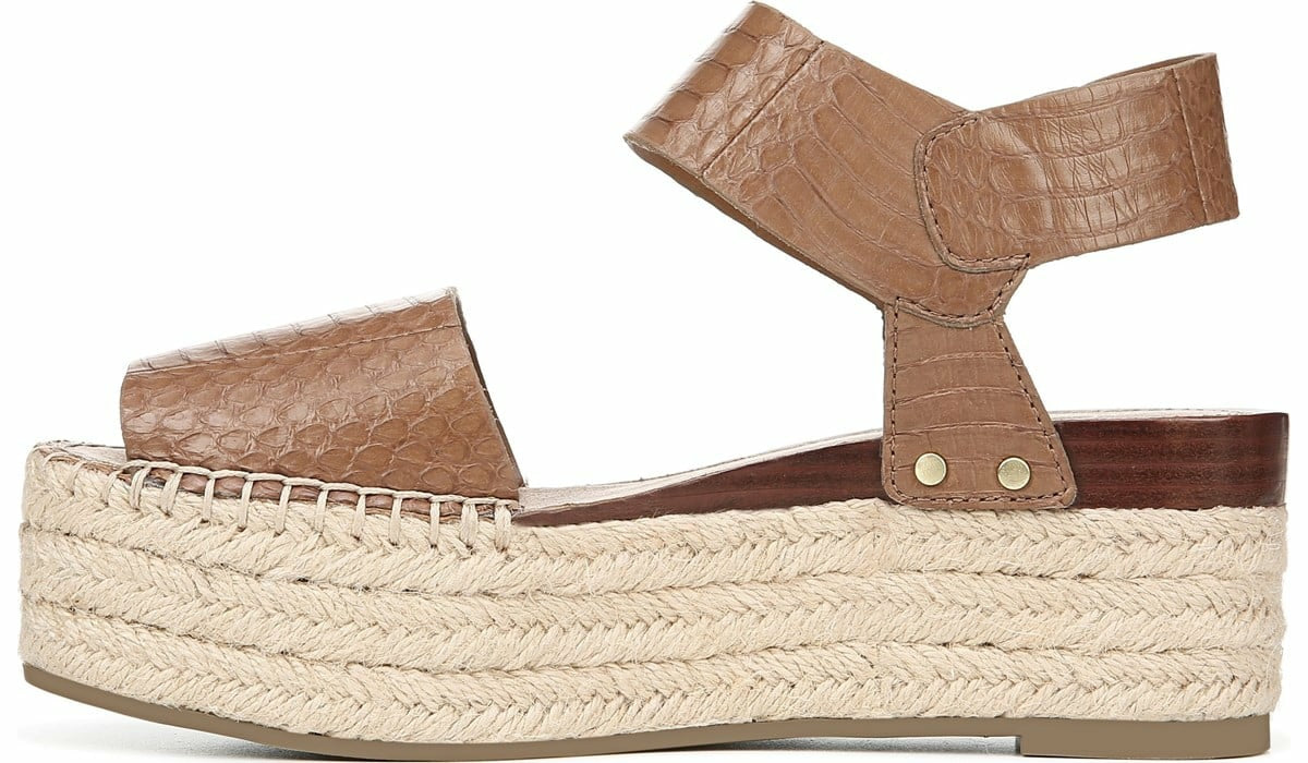 Sarto Leo 2 Espadrille Wedge Sandal - Saddle Snake Print Leather