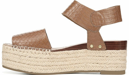 Sarto Leo 2 Espadrille Wedge Sandal - Saddle Snake Print Leather