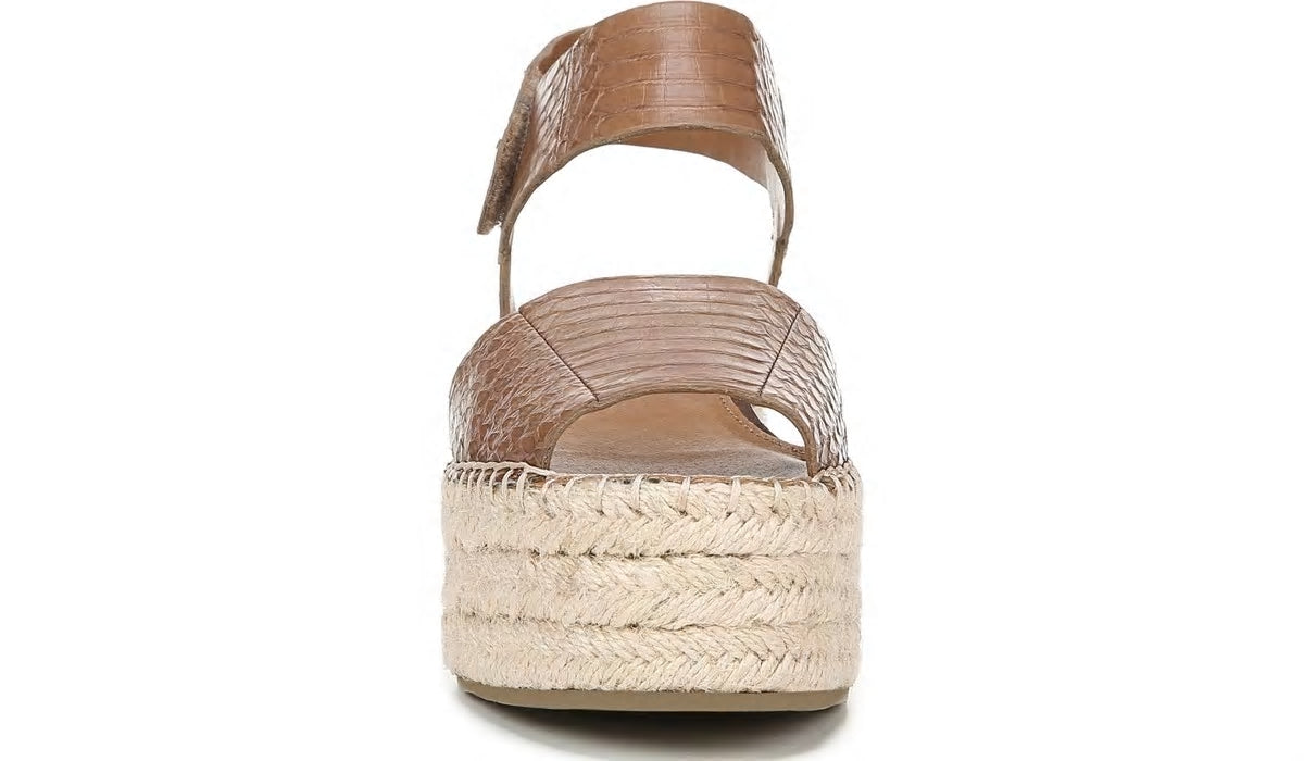 Sarto Leo 2 Espadrille Wedge Sandal - Saddle Snake Print Leather