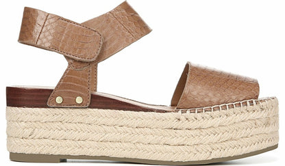 Sarto Leo 2 Espadrille Wedge Sandal - Saddle Snake Print Leather