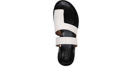 Sarto Trixie Sandal - Putty Croco Print Leather