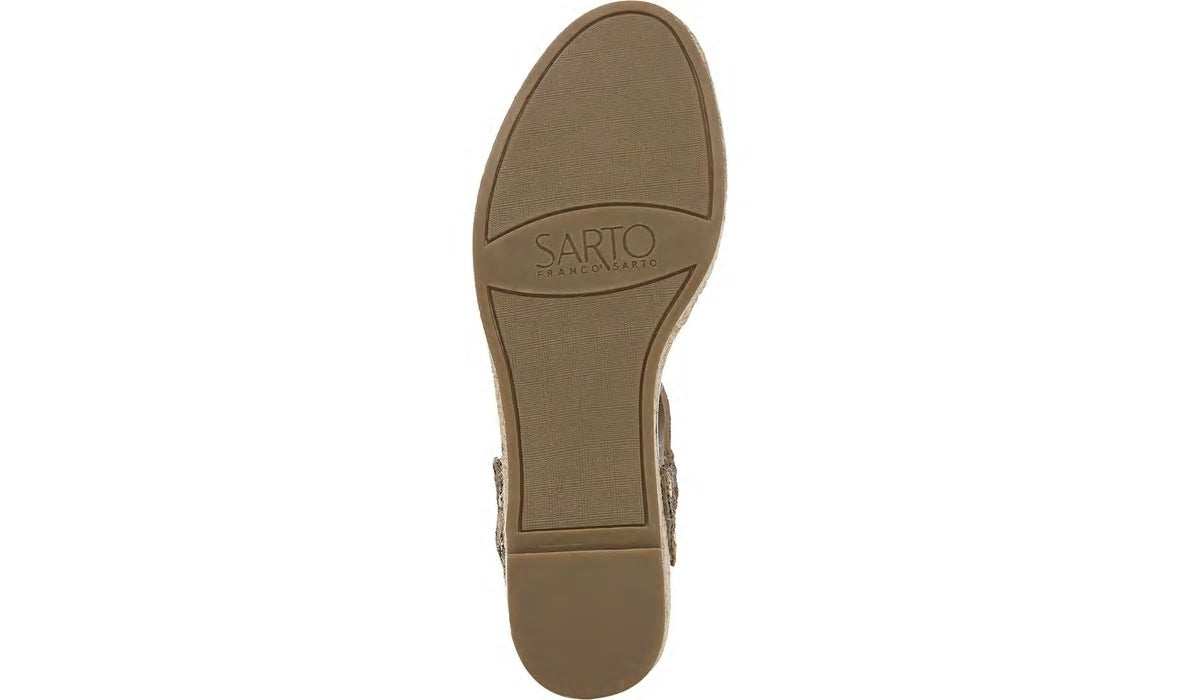 Sarto Oak Espadrille Sandal - Leopard Print Calf Hair