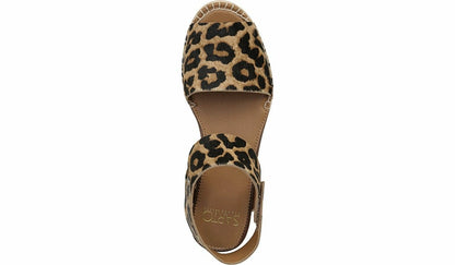 Sarto Oak Espadrille Sandal - Leopard Print Calf Hair