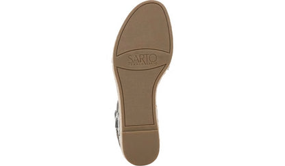 Sarto Oak Espadrille Sandal - Natural Snake Print Leather
