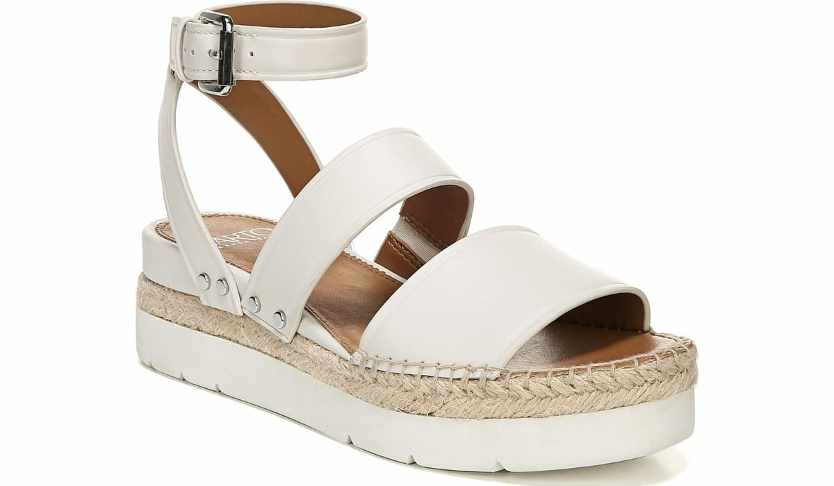 Sarto Calvin Wedge Sandal - Putty Leather