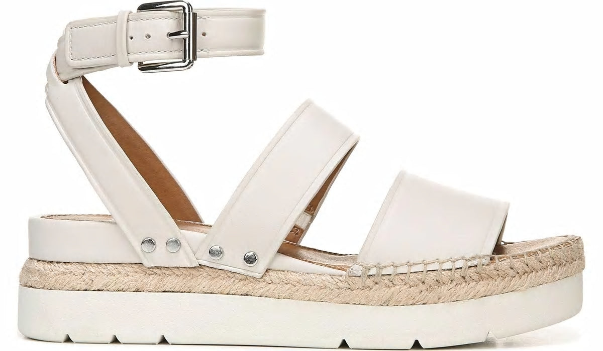 Sarto Calvin Wedge Sandal - Putty Leather
