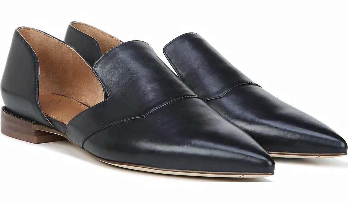 Sarto Toby D'Orsay Flat - Navy Leather
