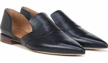 Sarto Toby D'Orsay Flat - Navy Leather