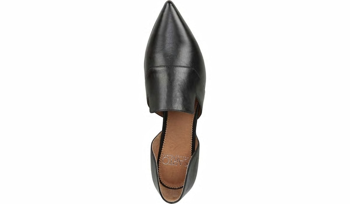 Sarto Toby D'Orsay Flat - Black Leather