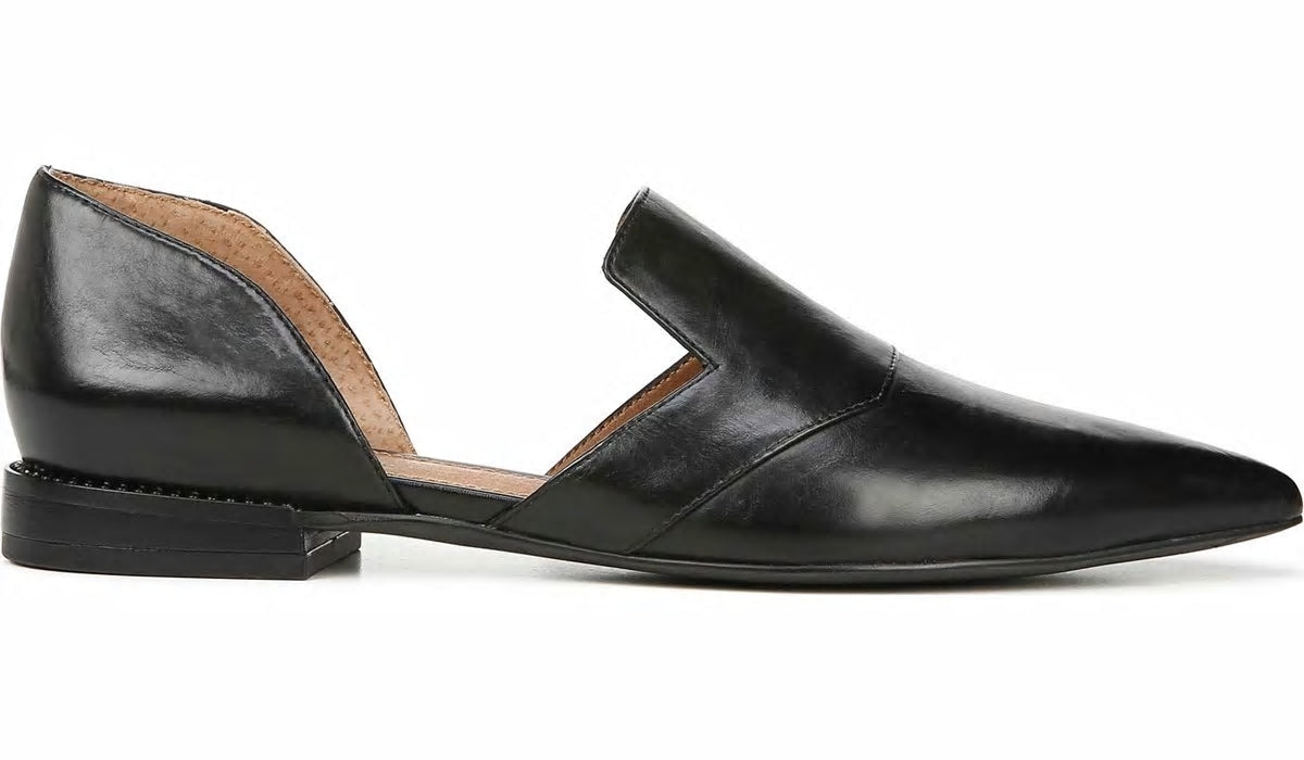 Sarto Toby D'Orsay Flat - Black Leather