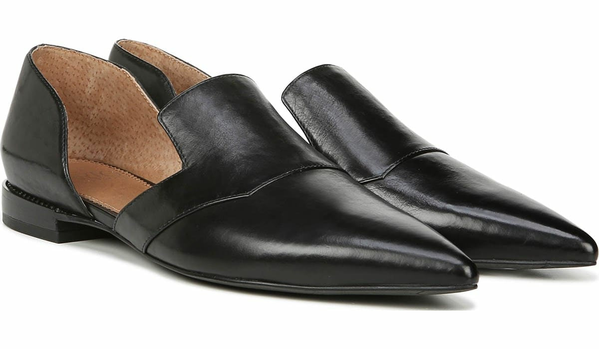 Sarto Toby D'Orsay Flat - Black Leather