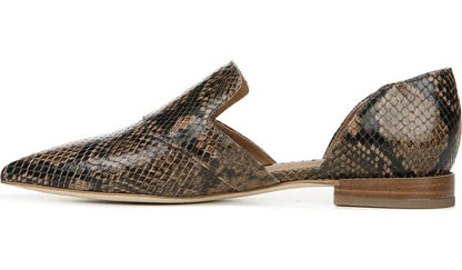 Sarto Toby D'Orsay Flat - Taupe Snake Leather