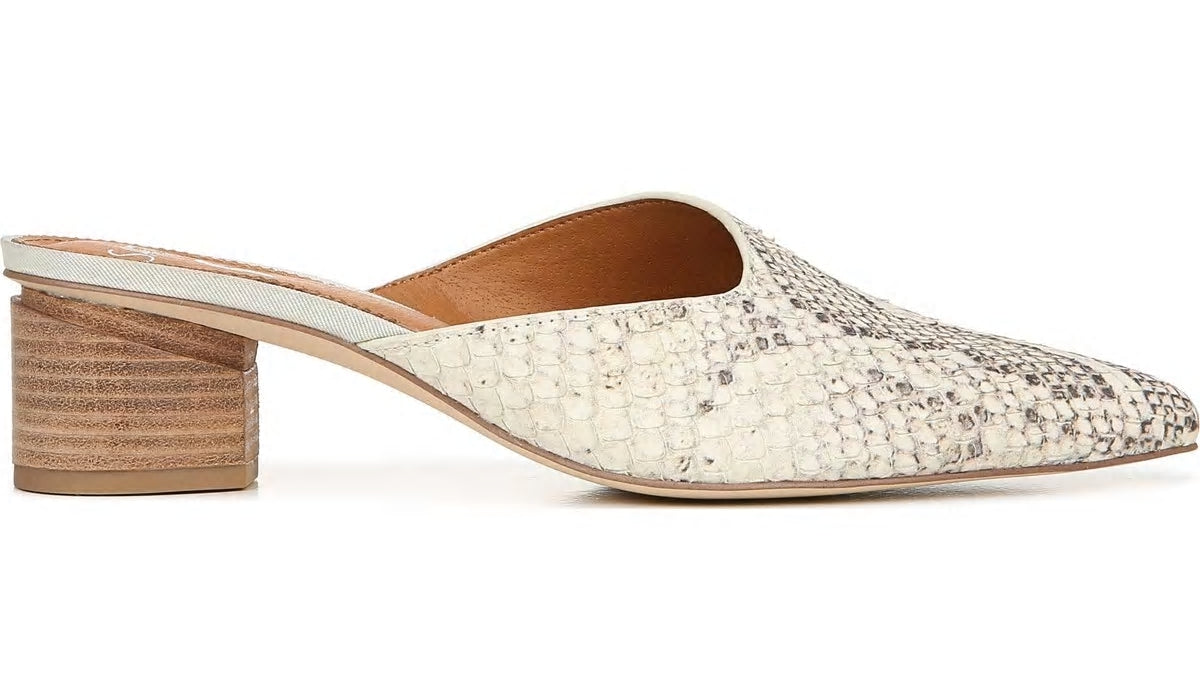 Sarto Visa 2 Mule - Natural Snake Print Leather