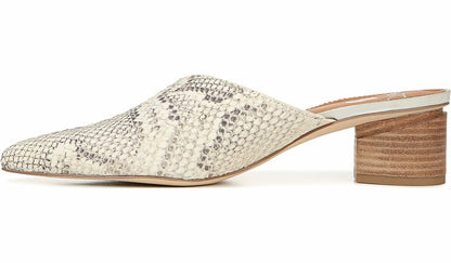 Sarto Visa 2 Mule - Natural Snake Print Leather