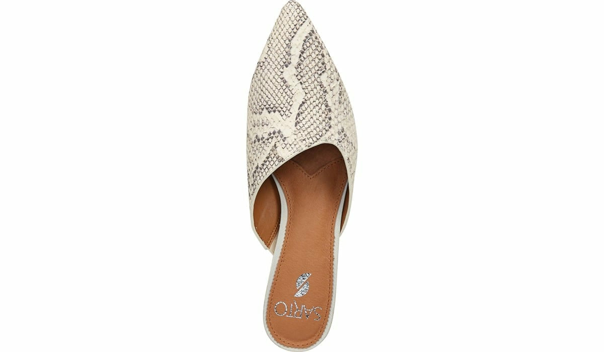 Sarto Visa 2 Mule - Natural Snake Print Leather