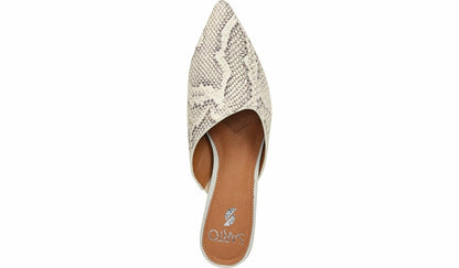 Sarto Visa 2 Mule - Natural Snake Print Leather