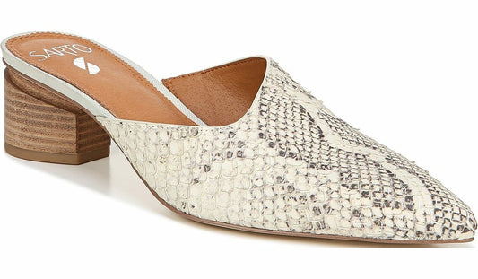 Sarto Visa 2 Mule - Natural Snake Print Leather