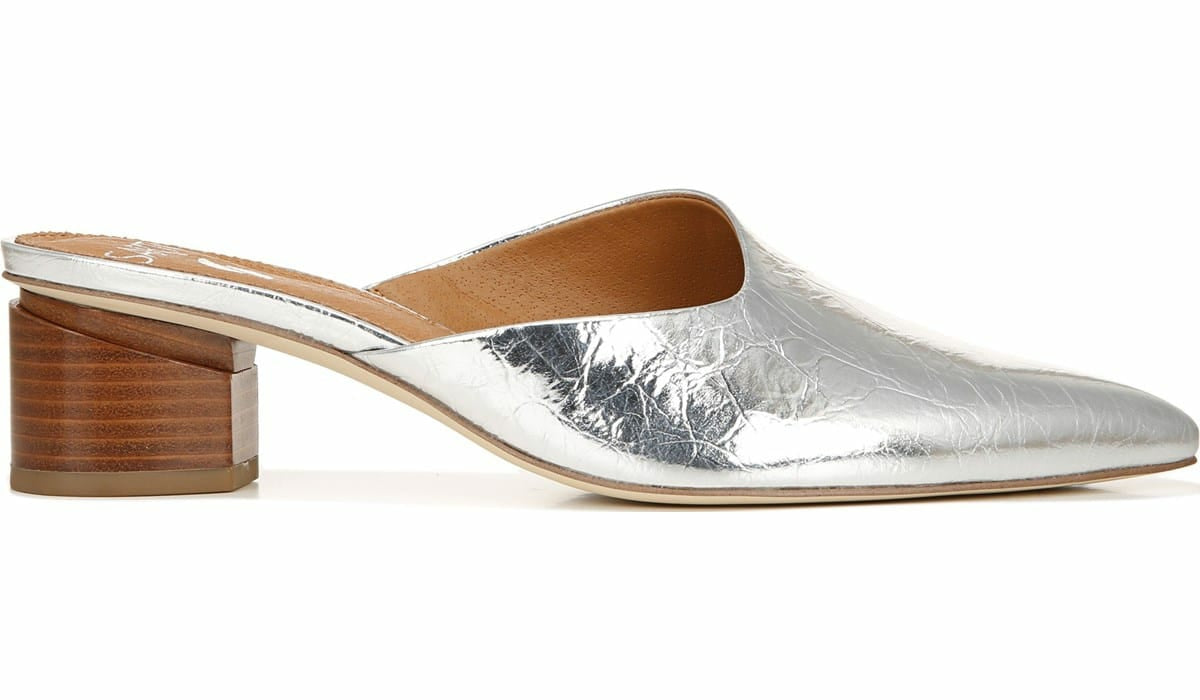 Sarto Visa Mule - Silver Metallic Leather