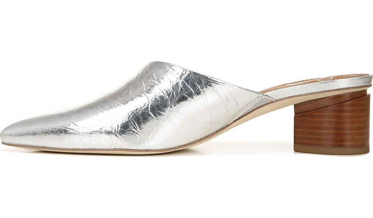 Sarto Visa Mule - Silver Metallic Leather