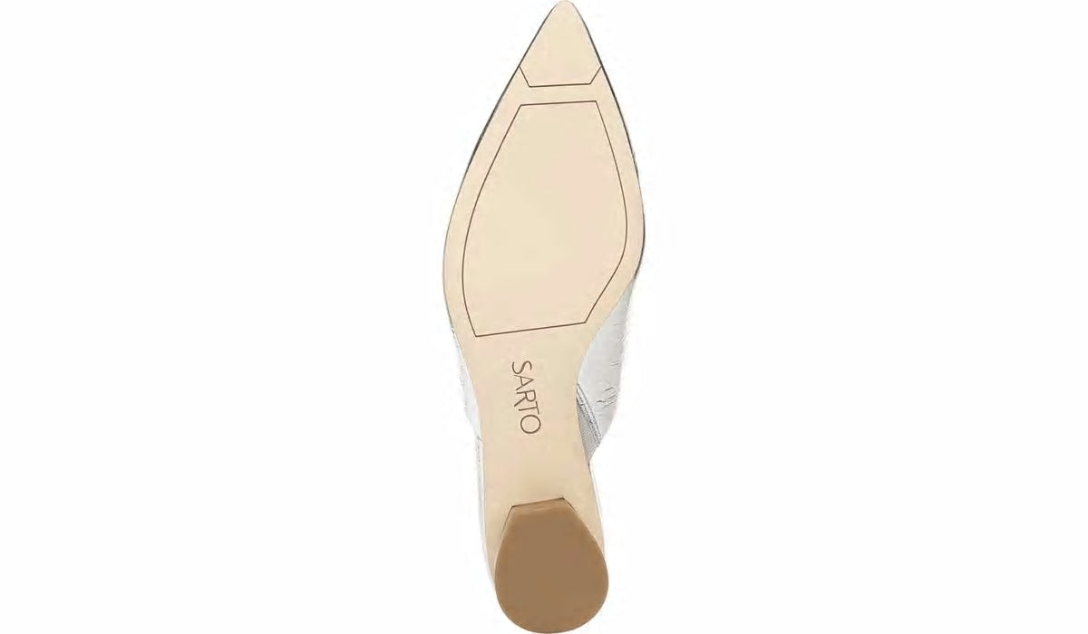 Sarto Visa Mule - Silver Metallic Leather