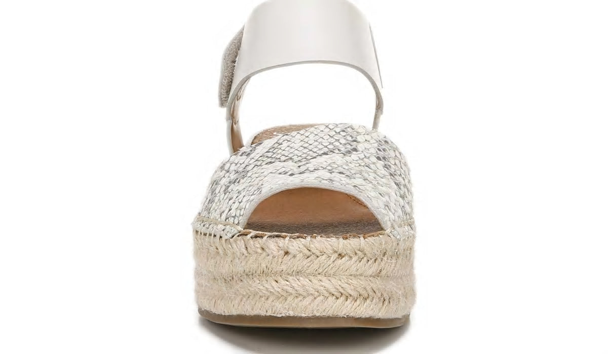 Sarto Oak Espadrille Sandal - Natural Snake Print Leather