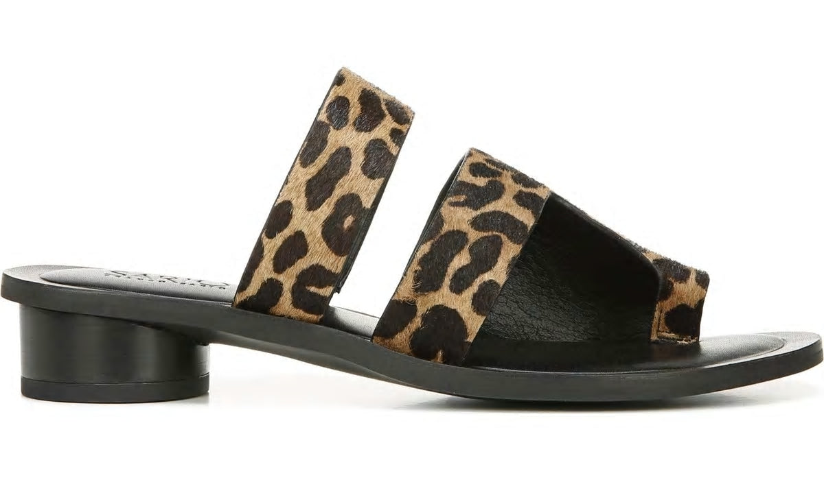 Sarto Trixie Sandal - Leopard Print Calf Hair