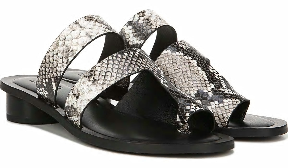 Sarto Trixie Sandal - Natural Snake Print Leather