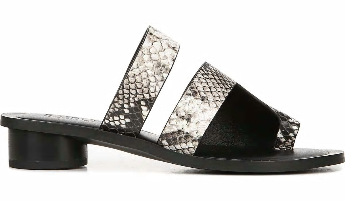 Sarto Trixie Sandal - Natural Snake Print Leather