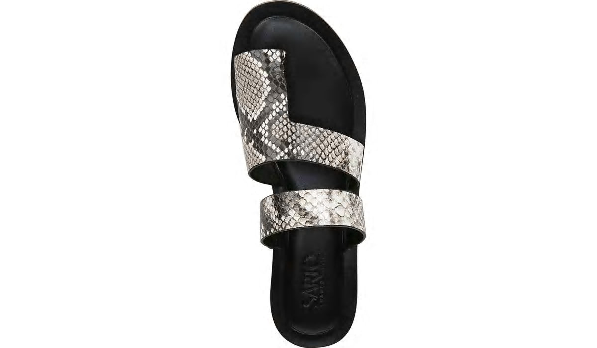 Sarto Trixie Sandal - Natural Snake Print Leather