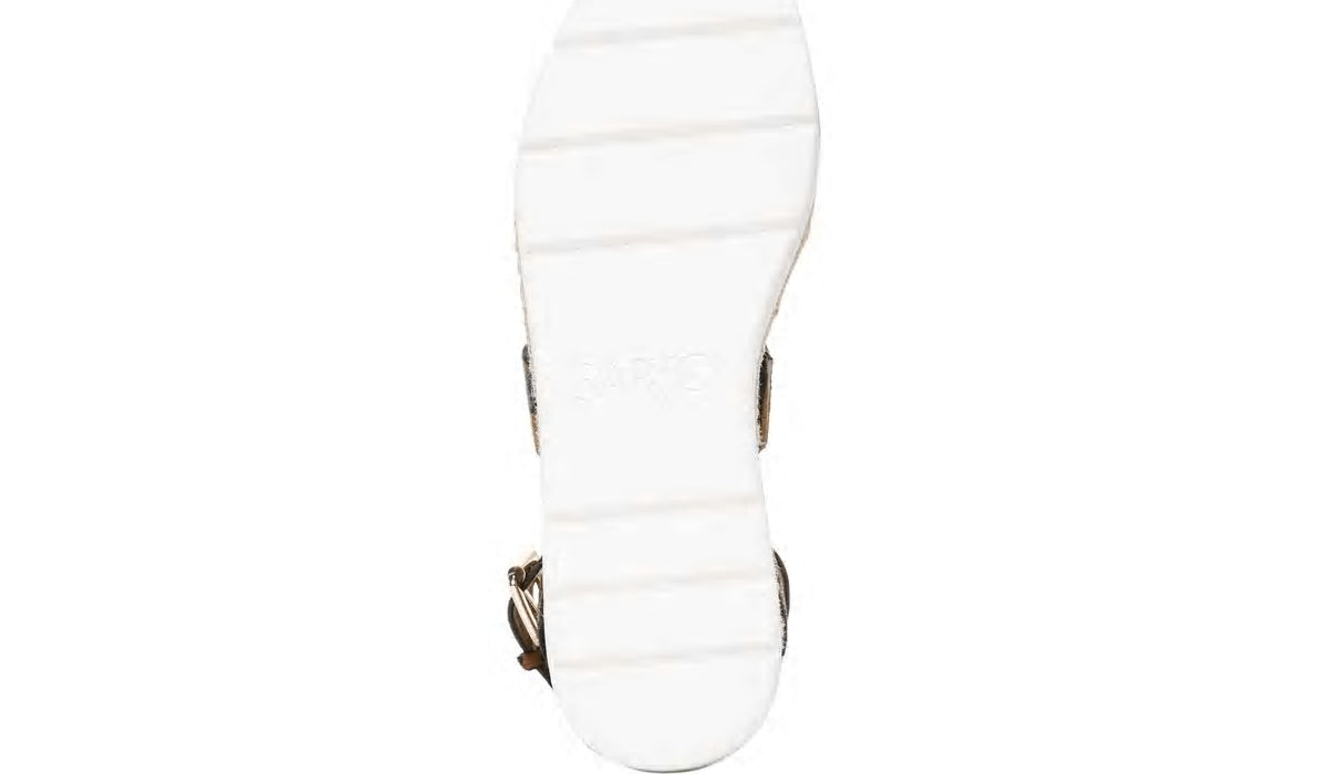 Sarto Calvin Wedge Sandal - Whiskey Calf Hair