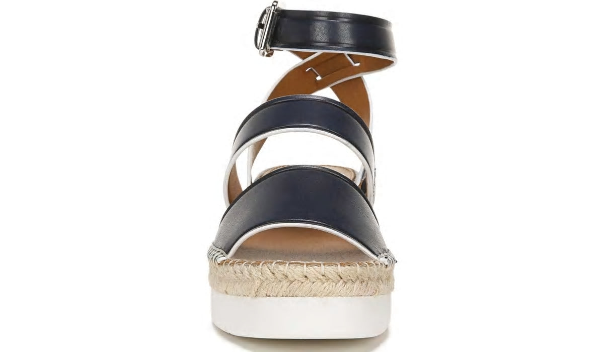 Sarto Calvin Wedge Sandal - Navy Leather