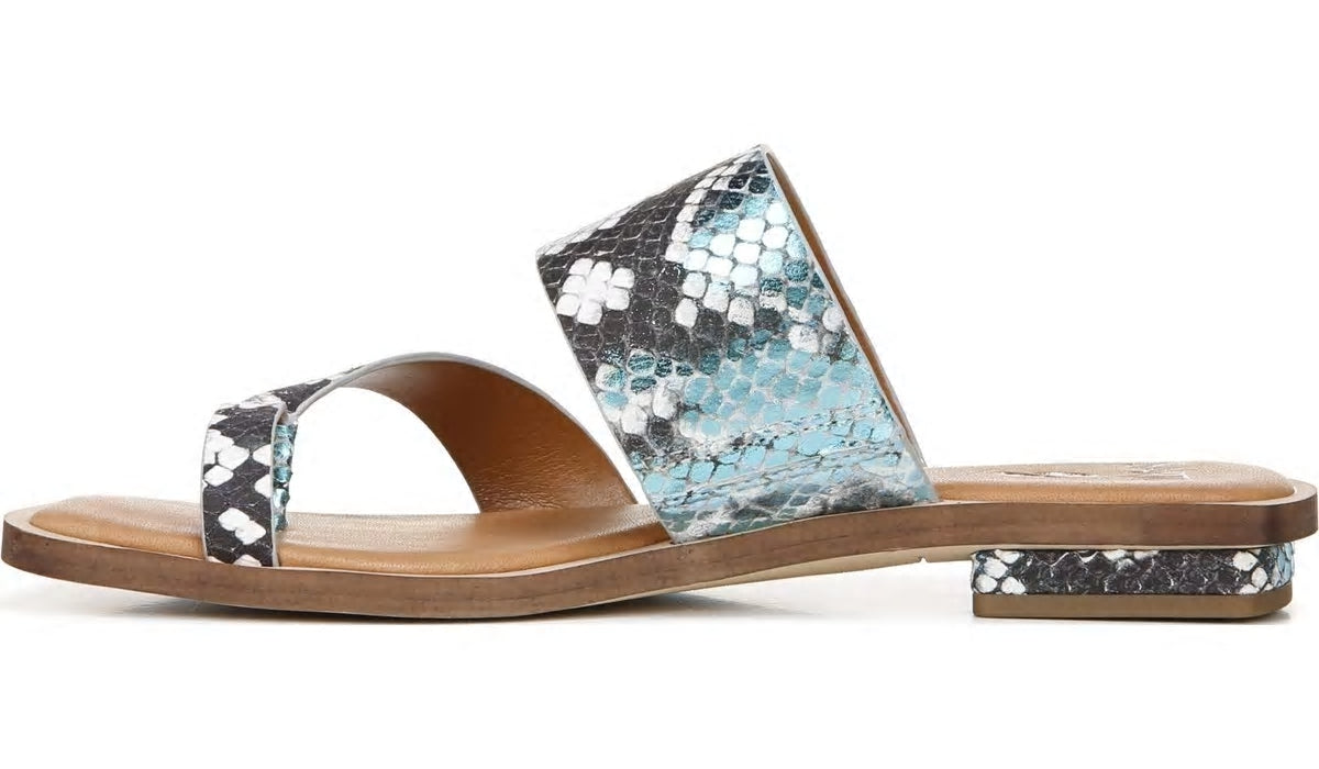 Sarto Ediana Sandal - Teal Snake Print Leather