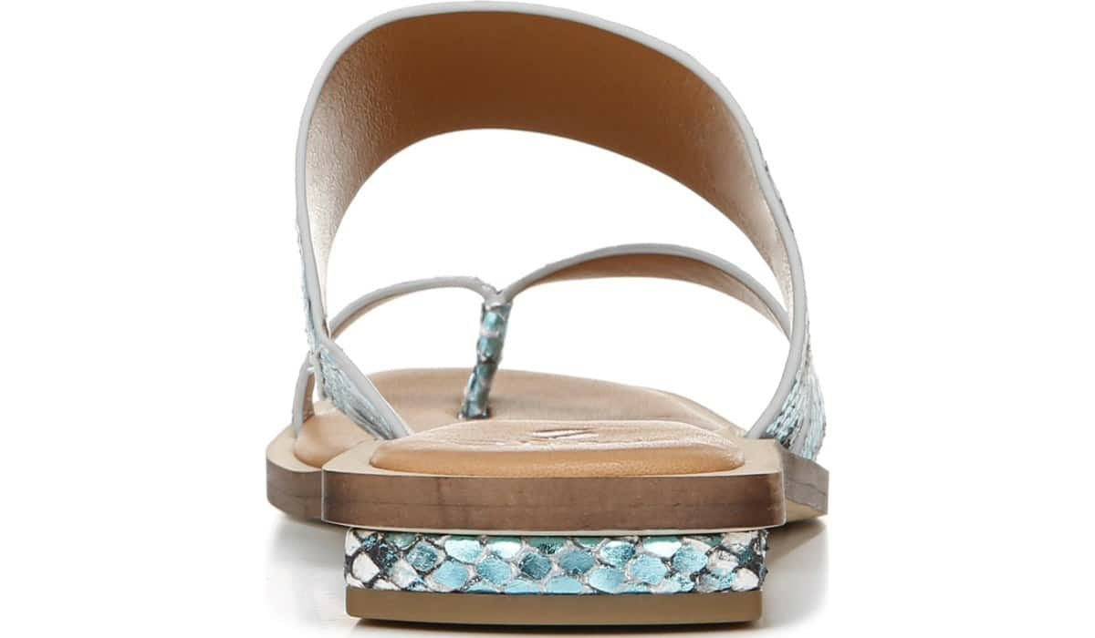 Sarto Ediana Sandal - Teal Snake Print Leather